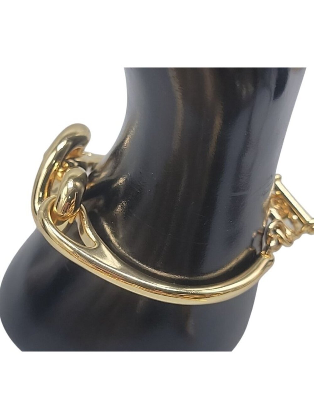 Roberto RFM L infinito Bracelet Bikini Line Gold Tone Metal Link Size 6.5" - Picture 11 of 12